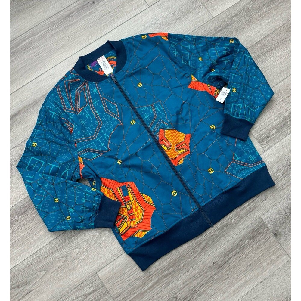 Brand New Walt Disney World Disneyland Marvel Varsity Jacket Reversible- sz L